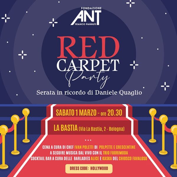 Red Carpet Party  |  Sabato 1 Marzo ore 20.30 - vivaio La Bastia (Bo)