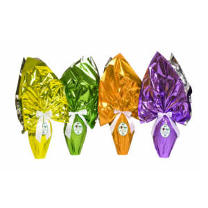 Uova di Pasqua latte/fondente, 350gr