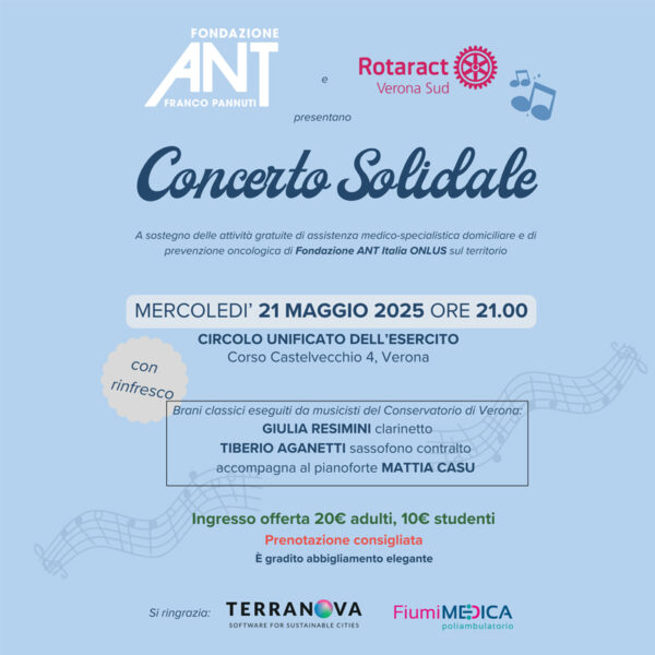 Concerto solidale 21 maggio biglietti