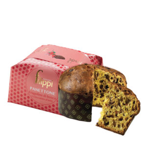 Panettone con fragoline di bosco e cioccolato al latte 1KG - Pasticceria Filippi