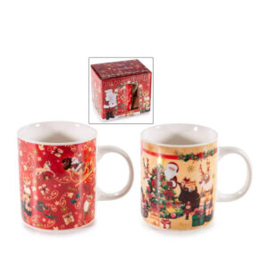 Tazza natalizia in porcellana, 380ml