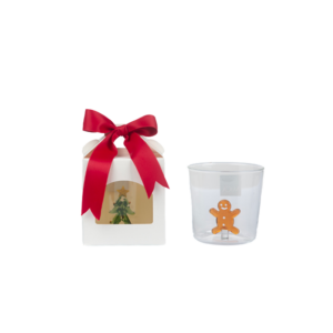 Bicchiere natalizio in confezione regalo